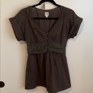 Anthropologie Olive Green Edme & Esyllte Top